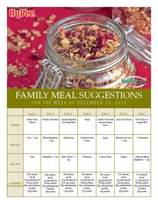 healthybites menu suggestions from Hy-Vee