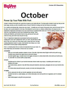 October 2013 Newsletter