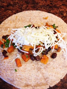 Sweet Potato Black Bean Burritos2