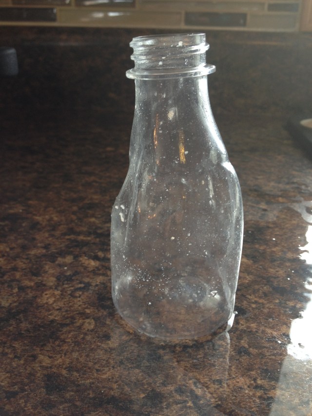 Poor, melted bottle...