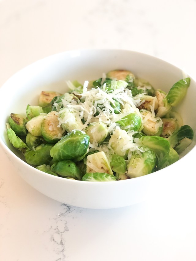 Lemon Parmesan Brussels Sprouts TRDE